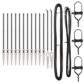 slupki-ogrodzeniowe-13-pcs-szary-o32mm-80-cm-stal-galwanizowana