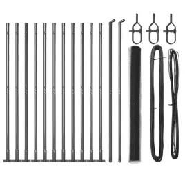 ogrodzenie-z-slupkami-szary-1-5-x-25-m-stal-pokryta-pcv
