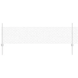 ogrodzenie-z-slupkami-srebrny-05-x-10-m-stal