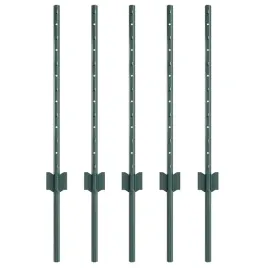 slupki-ogrodzeniowe-5-pcs-zielony-60-cm-stal
