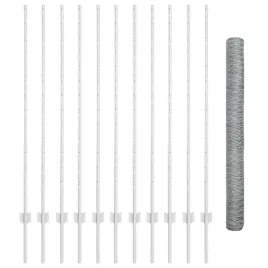 ogrodzenie-z-slupkami-srebrny-1-4-x-25-m-stal