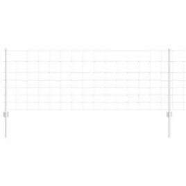 ogrodzenie-z-slupkami-srebrny-0-8-x-25-m-stal
