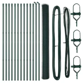 ogrodzenie-z-slupkami-zielony-1-5-x-25-m-stal-pokryta-pcv