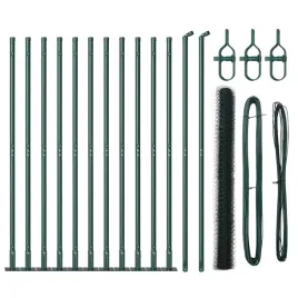 ogrodzenie-z-slupkami-zielony-1-5-x-25-m-stal-pokryta-pcv