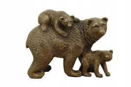 trzy-niedzwiedzie-z-matka-rodzina-niedzwiedz-figura-rzezba-z-brazu