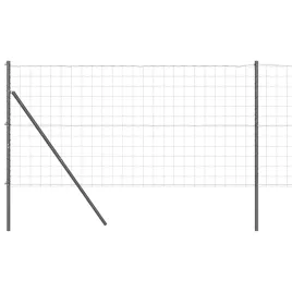 ogrodzenie-z-slupkami-szary-1-x-25-m-stal