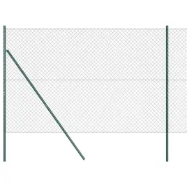 ogrodzenie-z-ogniw-ze-slupkami-zielony-1-6-x-10-m-stal