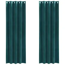 zaslony-z-zaslonami-2-pcs-ciemnozielony-140-x-245-cm-aksamit