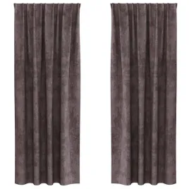 zaslona-z-zaslonami-2-pcs-brazowy-225-x-140-cm-aksamit