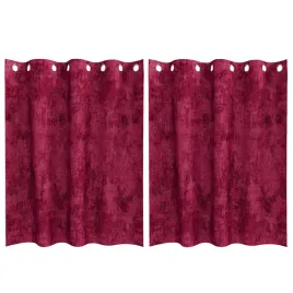 zaslona-z-zaslonami-2-pcs-czerwone-wino-140-x-140-cm-aksamit