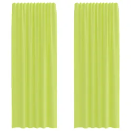 zaslony-woalowe-z-kieszeniami-na-drazek-2-szt-jablko-zielone