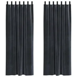 zaslony-z-zaslonami-2-pcs-ciemno-szary-140-x-260-cm-aksamit
