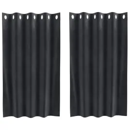 zaslony-z-zaslonami-2-pcs-ciemno-szary-140-x-140-cm-aksamit