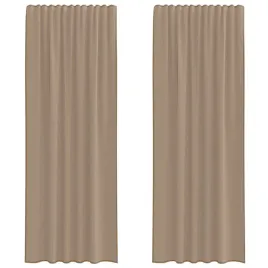 zaslony-woalowe-z-kieszeniami-na-drazek-2-szt-jasnobrazowe