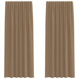 zaslony-woalowe-z-kieszeniami-na-drazek-2-szt-jasnobrazowe