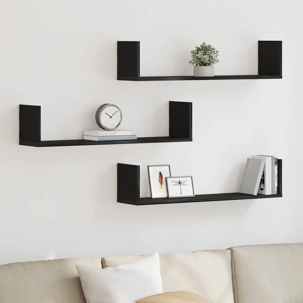 polki-scienne-3-szt-czarny-dab-80x18x18-cm
