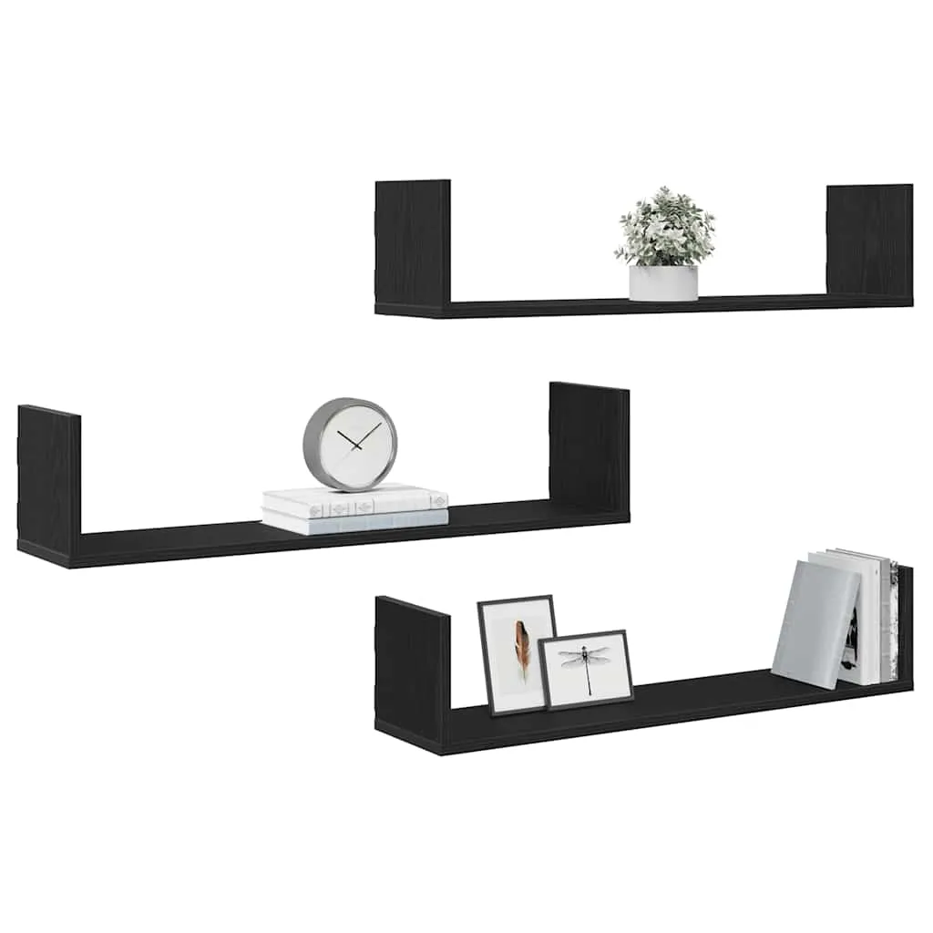 polki-scienne-3-szt-czarny-dab-80x18x18-cm