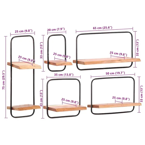 polki-scienne-5-szt-lite-drewno-akacjowe-grubosc-polki-20-mm