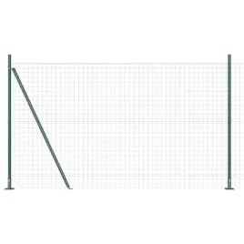 ogrodzenie-z-slupkami-zielony-1-5-x-10-m-stal