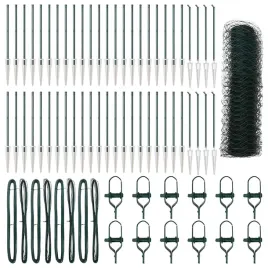 ogrodzenie-z-slupkami-zielony-0-5-x-100-m-stal-pokryta-pcv