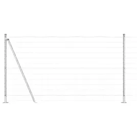 ogrodzenie-z-slupkami-srebrny-1-2-x-25-m-stal
