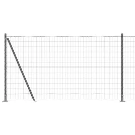 ogrodzenie-z-slupkami-szary-1-2-x-25-m-stal