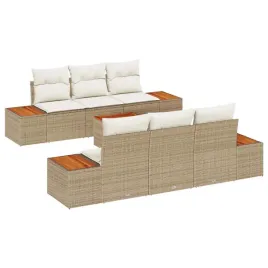 zestaw-sof-na-ogrod-z-poduszka-7-pcs-bezowy-polirattan