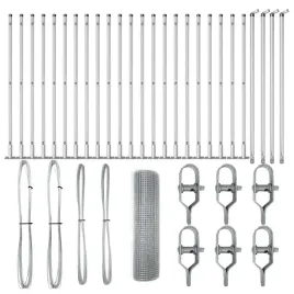 ogrodzenie-z-slupkami-srebrny-0-8-x-100-m-stal