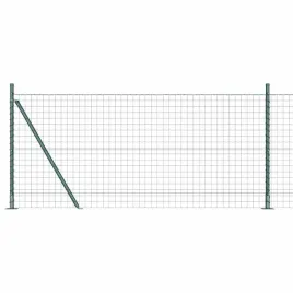 ogrodzenie-z-slupkami-zielony-0-8-x-10-m-stal