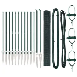 ogrodzenie-z-slupkami-zielony-1-x-25-m-stal