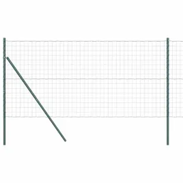 ogrodzenie-z-slupkami-zielony-1-x-25-m-stal