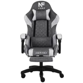 fotel-gamingowy-z-podnozkiem-infini-core-light-gray