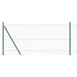 ogrodzenie-z-slupkami-zielony-1-x-10-m-stal