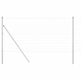 ogrodzenie-z-slupkami-srebrny-1-2-x-25-m-stal