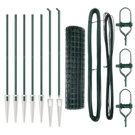 ogrodzenie-z-slupkami-zielony-1-4-x-10-m-stal