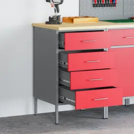 stol-roboczy-z-szuflada-czerwono-szary-50-x-55-x-85-cm