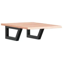 polka-scienna-pod-umywalke-stal-i-lite-drewno-debowe