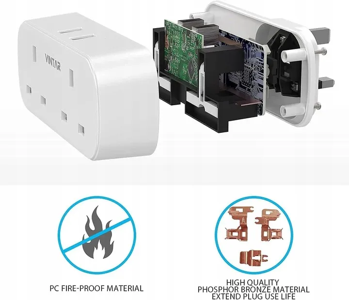 gniazdo-elektryczne-usb-scienne-vintar-bialy-uk-stan-nowy