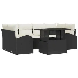 zestaw-sof-na-ogrod-7-pcs-czarny-100-x-55-x-73-cm-polirattan