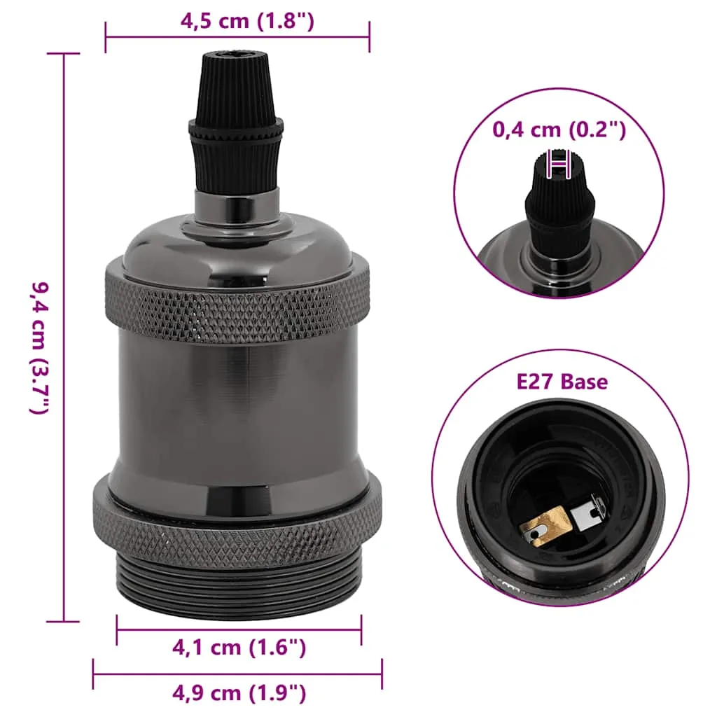 oprawki-do-lamp-2-szt-blyszczace-czarne-e27-stan-nowy