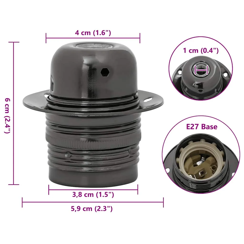 oprawki-do-lamp-2-szt-blyszczace-czarne-e27-stan-nowy