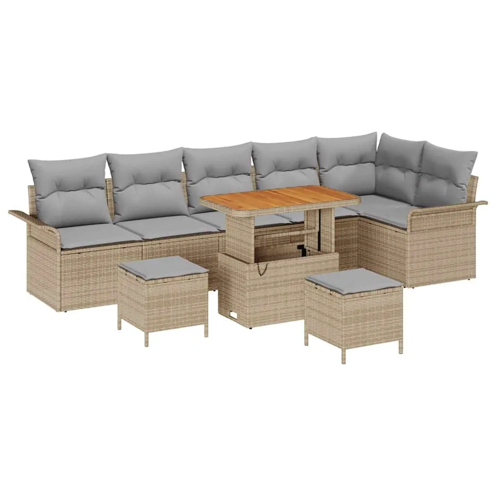 zestaw-sof-na-ogrod-9-pcs-bezowy-polirattan-stan-nowy