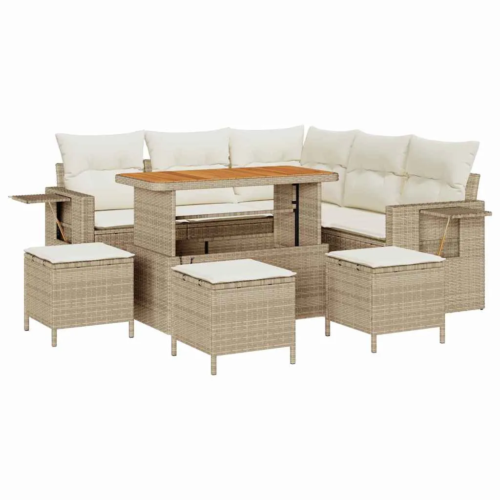 zestaw-sof-na-ogrod-9-pcs-bezowy-polirattan-stan-nowy