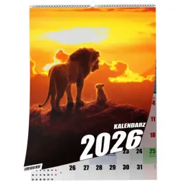 kalendarz-a4-krol-lew-13-stronny-zaznaczone-swieta-scienny