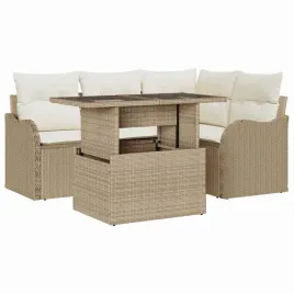 zestaw-sof-na-ogrod-5-pcs-bezowy-100-x-55-x-73-cm-polirattan