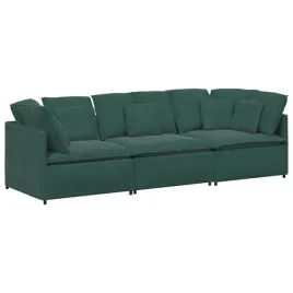 sofa-modulowa-z-poduszkami-aksamitna-ciemnozielona