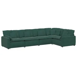 sofa-modulowa-z-poduszkami-aksamitna-ciemnozielona