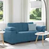 sofa-dwuosobowa-niebieska-140-cm-aksamit-stan-nowy