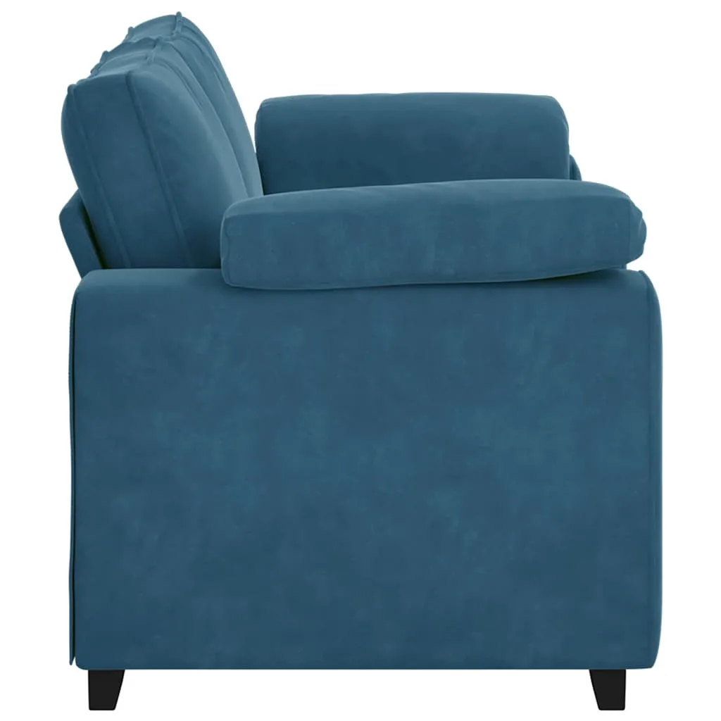 sofa-dwuosobowa-niebieska-140-cm-aksamit-stan-nowy