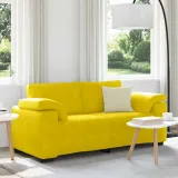 sofa-dwuosobowa-zolta-140-cm-aksamit-stan-nowy